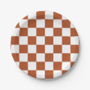 Search for brown gingham paper plates Check