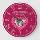 Search for 40th wedding anniversary clocks Red