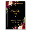 Search for gold and red table cards Rustic