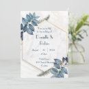 Search for hexagon wedding invitations Marble