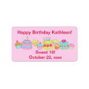 Search for birthday cupcake art labels For her