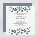 Search for blueberry wedding invitations Watercolor