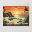 Search for vintage beach paintings postcards Hawaii