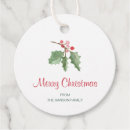 Search for holly berry gift tags Elegant