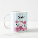 Search for the little white cat mugs Pink