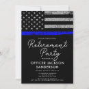 Search for office retirement party invitations Policeman