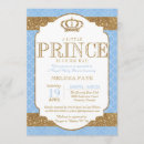 Search for royal prince baby shower invitations Blue