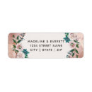 Search for blush pink and gold return address labels Couple