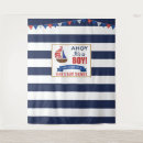 Search for nautical baby shower backdrops Ahoy it's a boy