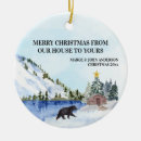 Search for black bear christmas tree decorations Rustic
