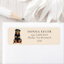Search for rottie return address labels Watercolor