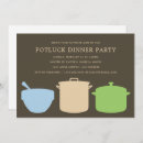 Search for potluck dinner party invitations Celebration
