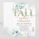Search for falling in love bridal shower invitations Greenery