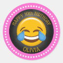 Search for emoji birthday party stickers Cute