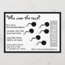 Search for funny gender reveal invitations Sperm