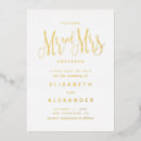 Search for future mr and mrs invitations Gold