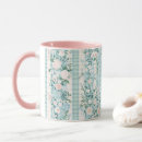Search for mint green and pink mugs Flowers