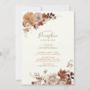 Search for autumn floral baby shower invitations Fall