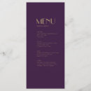 Search for purple and gold menus For her
