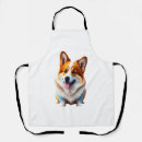 Search for funny corgis aprons Animal