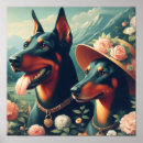 Search for doberman painting posters Pets