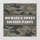Search for army birthday invitations Green