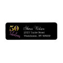 Search for black red and gold return address labels Chic