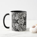 Search for floral lace mugs White