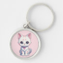 Search for whimsical round key rings Pet