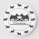 Search for scottie dog clocks Plaid