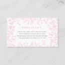 Search for wedding reception business cards Bridal shower