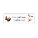 Search for happiness return address labels Floral