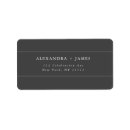 Search for charcoal return address labels Elegant