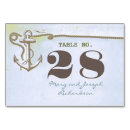 Search for nautical wedding table cards Blue