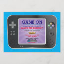 Search for video game controller invitations Blue
