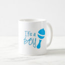 Search for baby shower boy blue mugs Its a boy