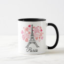 Search for eiffel tower paris france mugs Heart