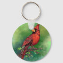 Search for bird painting key rings Red