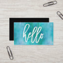 Search for aqua business cards Girly