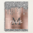 Search for pink sparkly office supplies Monogrammed