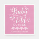 Search for baby its cold outside napkins Pink