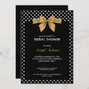 Search for gold dots invitations Black and white