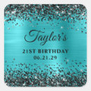 Search for black and turquoise stickers For her