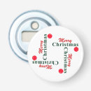 Search for christmas ornament bottle openers Red