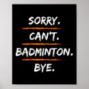 Search for cant posters Badminton racket
