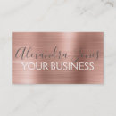 Search for rose gold metal business cards Trendy