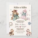 Search for cowboy gender reveal invitations He or she