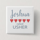 Search for usher badges Bridal party