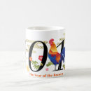 Search for year of the rooster mugs Illustration