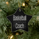Search for basketball coach christmas tree decorations Star